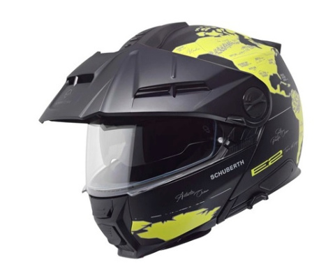 Kask szczękowy SCHUBERTH E2 ECE ATLAS YELLOW czarny żółty fluo Kask szczękowy SCHUBERTH E2 ECE ATLAS YELLOW czarny żółty fluo