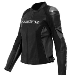 Kurtka skórzana damska DAINESE RACING 4 PERFORATED LADY BLACK czarny
